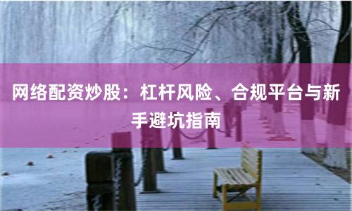 网络配资炒股：杠杆风险、合规平台与新手避坑指南